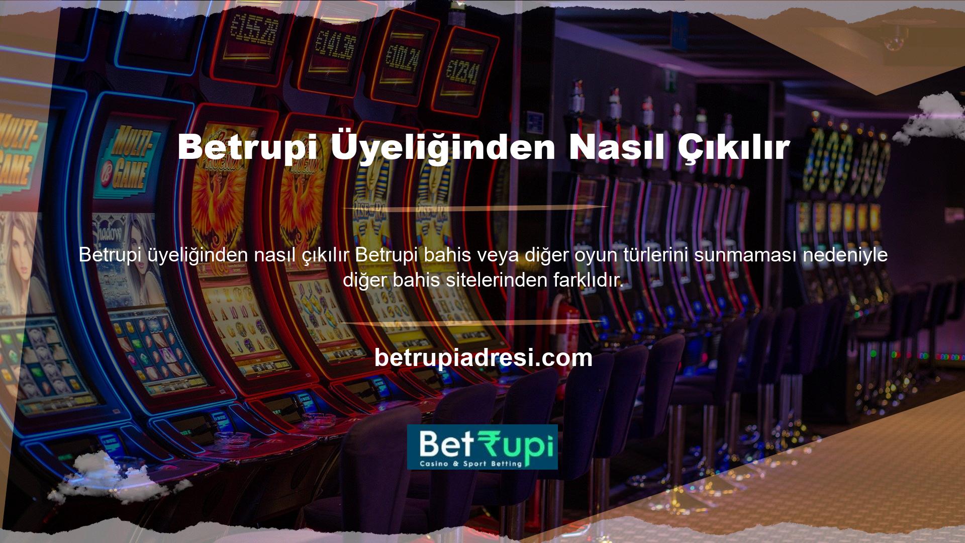 Web sitesi, casino oyunları oynamaktan hoşlanan kişilere özel olarak tasarlanmış ve onlara kapsamlı bir sanal casino deneyimi sunmaktadır