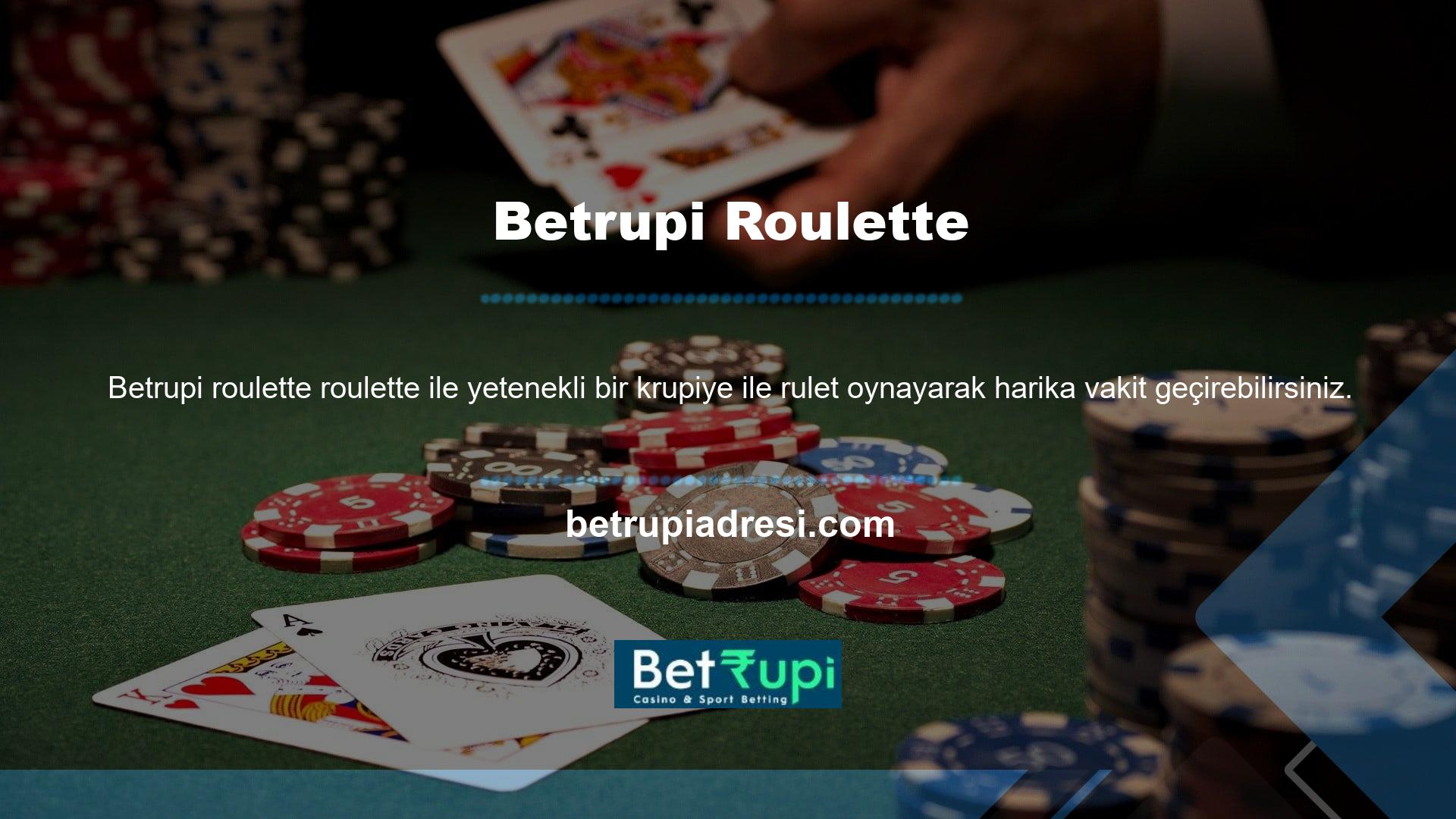 Betrupi canlı rulet masası, üyelerin aynı anda birden fazla oyuncuyla rulet oyununa katılmasını sağlayan bir hizmet sunmaktadır
