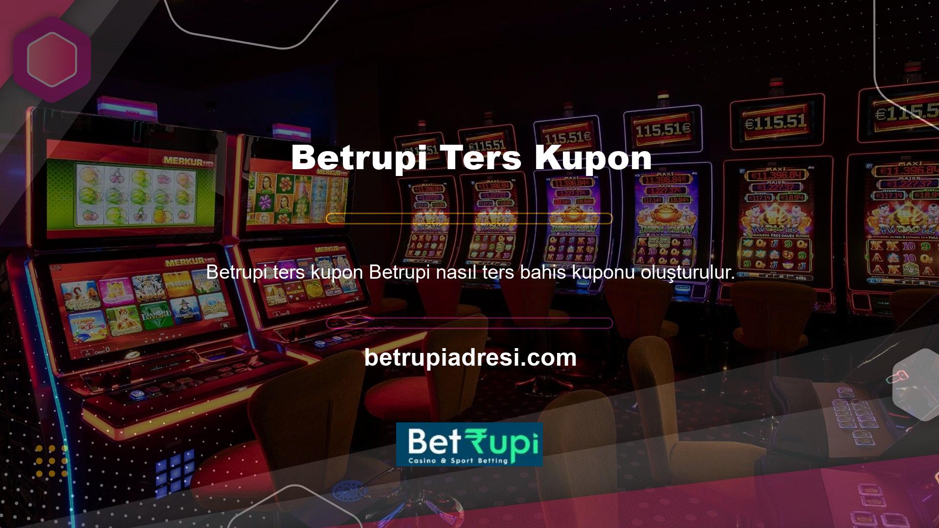 Bunun nedeni, tüm oyunların bahis kuponu olarak kabul edilememesidir